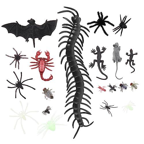 TOYANDONA 150 Stück Teiliges Insekten Spielset aus Robustem Realistische Nachbildung für Halloween Deko und Lernspielzeug Inklusive Spinne Kakerlake für Biologieunterricht und Partys von TOYANDONA