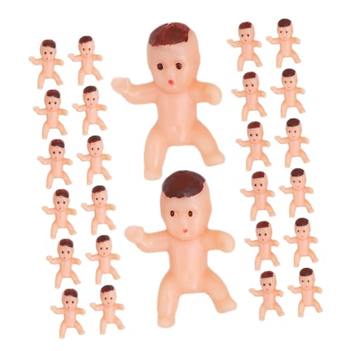 TOYANDONA 150 Stück Vollmondpartygeschenk kleine Babys kleine Plastikbabys Duschendekorationen Mini-Babys Mini- -Figur Babypuppen aus Kunststoff Babyfiguren aus Kunststoff Schokolade von TOYANDONA