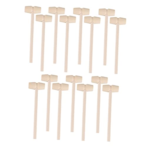 TOYANDONA 15St Kleiner Hammer Hammer Werkzeug für Crafts for Hammer Kreativspielzeug Safe Toy aus Holzhämmern kleine Holzhämmer Mini-Holzhammer Hölzern TOYANDONA 15St Kleiner Hammer Hammer Werkzeug für Crafts for Hammer Kreativspielzeug Safe Toy aus Holzhämmern kleine Holzhämmer Mini-Holzhammer Hölzern von TOYANDONA