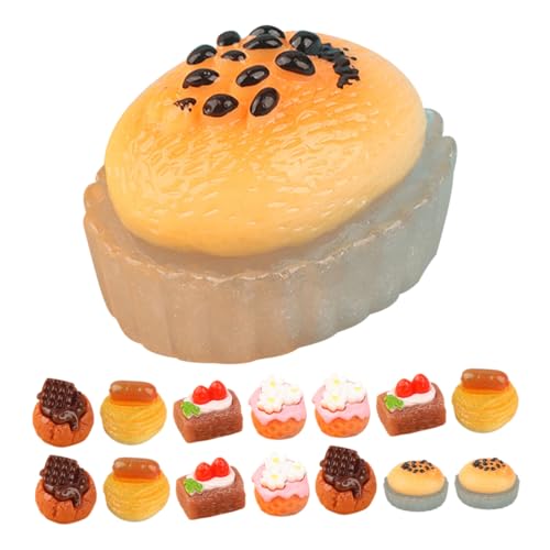 TOYANDONA 15stücke Teiliges Miniatur Kuchen Dekorationen Simulierte Mini Desserts Für Puppenhäuser Bunte Und Realistische Miniatur Lebensmittel Für Rollenspiele Und Dekoration von TOYANDONA