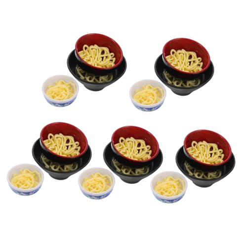 TOYANDONA 15-teiliges Realistisches Kawaii-Ramen-schüssel-Set Für Miniatur-puppenhaus Gefälschte Nudeln Und Simuliertes Geschirr TOYANDONA 15-teiliges Realistisches Kawaii-Ramen-schüssel-Set Für Miniatur-puppenhaus Gefälschte Nudeln Und Simuliertes Geschirr von TOYANDONA