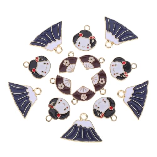 TOYANDONA Elegantes Japanisches Charm-set Fächer-legierungsanhänger Für Schmuck Partydekorationen TOYANDONA Elegantes Japanisches Charm-set Fächer-legierungsanhänger Für Schmuck Partydekorationen von TOYANDONA
