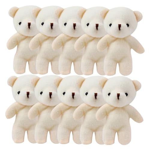 TOYANDONA 15st Mini-bär Wohnaccessoire Entzückender Bärenanhänger Kleine Bärenspielzeuge Kleines Bärenspielzeug Dekoratives Bärendekor Hängende Kleine Bären Tragen Beige Stoff von TOYANDONA