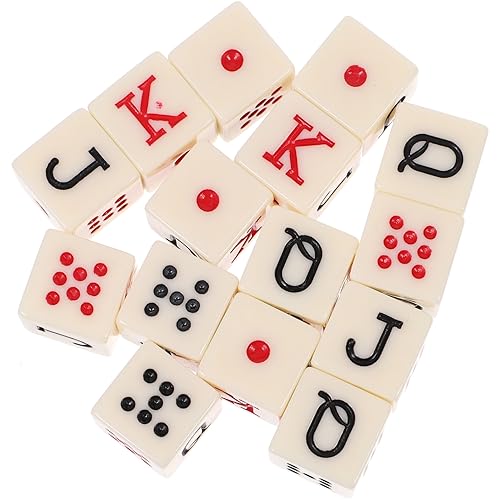TOYANDONA 15st Poker Würfel Spiel Lügner-Poker Würfelstapelbecher Lügner Würfeln Planke Pokerkarten Lügner Pokerwürfel Pokerchips Mit Stückelungen Würfelpoker Würfel-Party-Requisiten Acryl von TOYANDONA