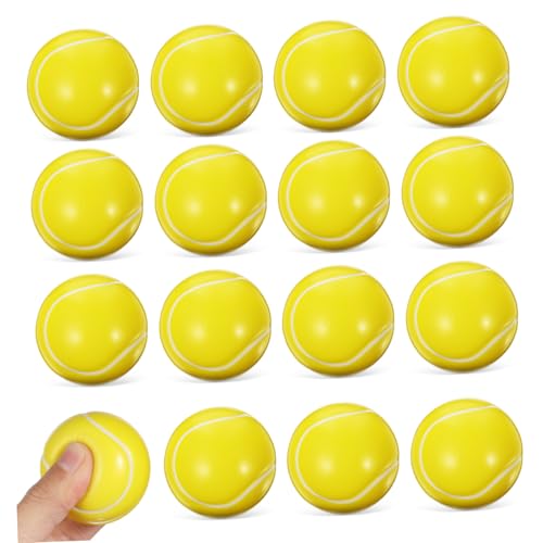 TOYANDONA 16 . Teiliges Tennis Stressbälle aus Schaumstoff Kompakte Antistress-knautschbälle für Büro Klassenzimmer Sportpartys Handliche Squeeze-spielzeuge zur Handkräftigung und TOYANDONA 16 . Teiliges Tennis Stressbälle aus Schaumstoff Kompakte Antistress-knautschbälle für Büro Klassenzimmer Sportpartys Handliche Squeeze-spielzeuge zur Handkräftigung und von TOYANDONA