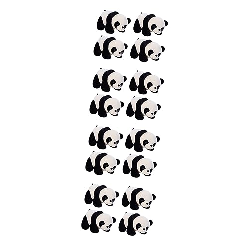 TOYANDONA 16 STK Plüschtier Wohnkultur Geschenke Ornament Spielzeuge Panda-schmuck Für Zu Hause Panda Stofftier Pandaförmige Plüschverzierung Puppe Pp Baumwolle Kind Karikatur von TOYANDONA