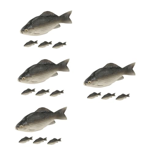 TOYANDONA 16 STK Simulation von Schaumfischen künstliche Fische tierfiguren simulierter Fisch Simulation realistischer Fischfiguren Chili gefälschter Fisch Frühe Lehrmittel Zubehör Kind von TOYANDONA