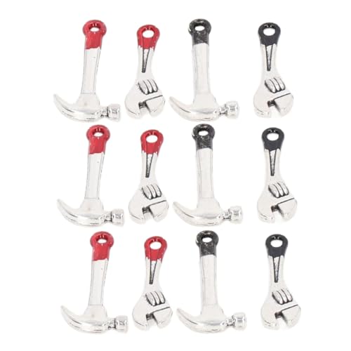 TOYANDONA Miniatur-werkzeugset Für Puppenhäuser – 16-teiliges Reparaturwerkzeug Aus Metall Puppenhaus-dekorationsset Vortäuschen Kreativset Für Kinder von TOYANDONA