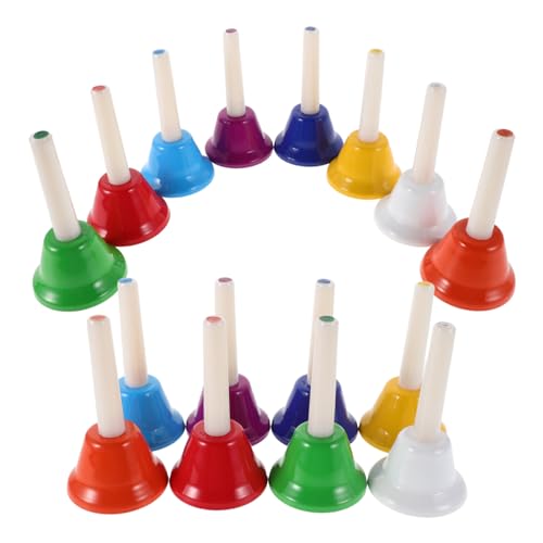 TOYANDONA 16 Stück Teiliges Handglocken für Gruppenaktivitäten Musikinstrument für Erwachsene für Kirchen und Feiern Langlebig und Tragbar TOYANDONA 16 Stück Teiliges Handglocken für Gruppenaktivitäten Musikinstrument für Erwachsene für Kirchen und Feiern Langlebig und Tragbar von TOYANDONA