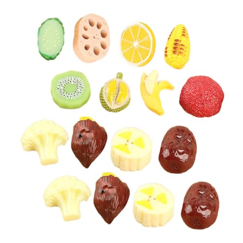 TOYANDONA 16stücke Teiliges Künstliche Gemüse Und Obst Dekoration Realistische Miniatur Lebensmittel Aus Resin Für Heim Und Küchen-Dekoration Foto-Requisiten Und Displays von TOYANDONA