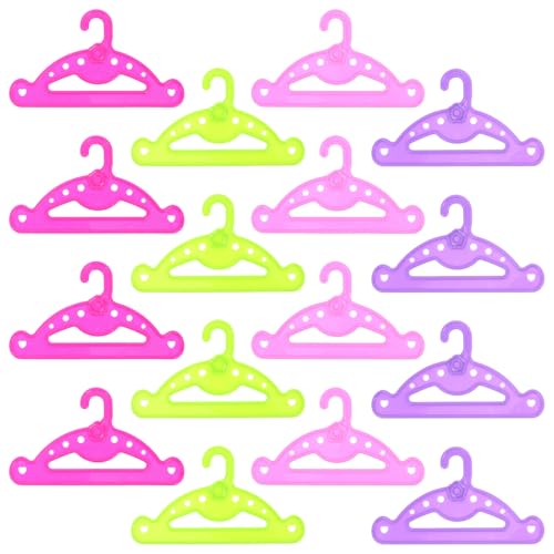TOYANDONA 16Stücke Teiliges Mini Kleiderbügel für Puppen Praktische Kunststoff Kleiderbügel für Puppenkleidung für Puppenschränke und Puppenzubehör TOYANDONA 16Stücke Teiliges Mini Kleiderbügel für Puppen Praktische Kunststoff Kleiderbügel für Puppenkleidung für Puppenschränke und Puppenzubehör von TOYANDONA