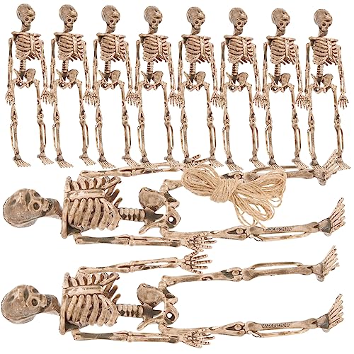 TOYANDONA 16st Kleine Skelettfigur Gruselige Skelettstatue Mini-skelettfiguren Miniatur-Skelett Halloween-Requisiten Halloween-Maske Tür Bausätze Voll Kessel Körper Plastik TOYANDONA 16st Kleine Skelettfigur Gruselige Skelettstatue Mini-skelettfiguren Miniatur-Skelett Halloween-Requisiten Halloween-Maske Tür Bausätze Voll Kessel Körper Plastik von TOYANDONA