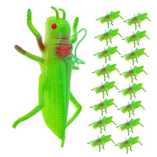 TOYANDONA 16st Simulierte Heuschrecke Desktop- Figur Lernspielzeug Für Ornament Früherziehung Prop Heimdekoration Blumentopf- Green TOYANDONA 16st Simulierte Heuschrecke Desktop- Figur Lernspielzeug Für Ornament Früherziehung Prop Heimdekoration Blumentopf- Green von TOYANDONA