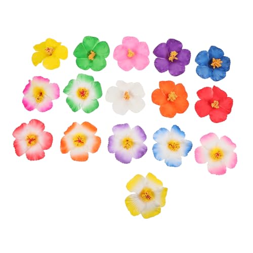 TOYANDONA 17 Stück Teiliges Künstliche Hibiskusblumen Tropische Partydekorationen für Strand und Sommerfeste Vielseitig für Diy Haarclips Tischdeko und Hawaiianische Themenfeiern von TOYANDONA