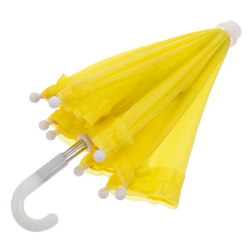 TOYANDONA 18 Puppenschirm Zubehör für Babypuppen Mini-Sachen Puppenwagen puppenhauszubehör Puppen-Accessoire Mini-Regenschirm-Dekoration Bunte Regenschirme zur Dekoration Plastik Yellow TOYANDONA 18 Puppenschirm Zubehör für Babypuppen Mini-Sachen Puppenwagen puppenhauszubehör Puppen-Accessoire Mini-Regenschirm-Dekoration Bunte Regenschirme zur Dekoration Plastik Yellow von TOYANDONA