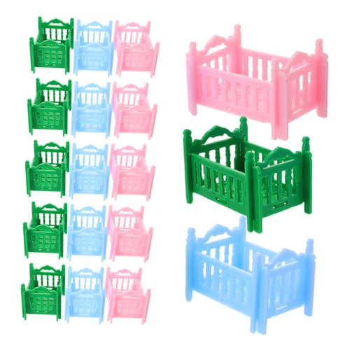 TOYANDONA 18 Stück Niedliches Babybett für Puppenhäuser für Deko Set für Puppenhaus Schlafzimmer mit Blauen und Grünen Betten TOYANDONA 18 Stück Niedliches Babybett für Puppenhäuser für Deko Set für Puppenhaus Schlafzimmer mit Blauen und Grünen Betten von TOYANDONA