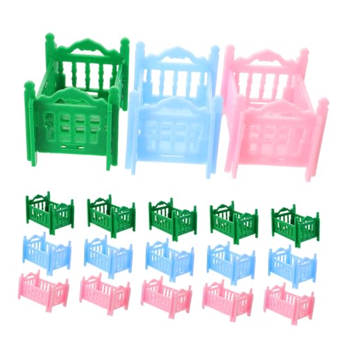TOYANDONA 18 Stück Realistische Babybett Zubehör für Rollenspiel Niedliches Mini Bett für Puppenhaus Schlafzimmer Dekoration TOYANDONA 18 Stück Realistische Babybett Zubehör für Rollenspiel Niedliches Mini Bett für Puppenhaus Schlafzimmer Dekoration von TOYANDONA