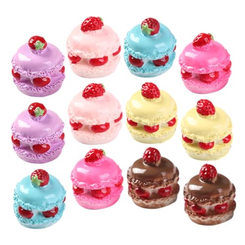 TOYANDONA 18 Stück Simulation Von Lebensmittelspielzeugkuchen Deko Miniatur-Rollenspiel Miniatur-dessertmodell Miniatur Vorgetäuschter Kuchen Mini-Dessert Mini- -Rollenspiel Harz von TOYANDONA