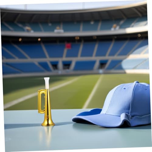 TOYANDONA 18 Stück Teiliges Trumpet Horn Goldfarben Ergonomisch Geformte Stadionhorns für Sportveranstaltungen Kindergeburtstage und Konzerte Tragbare und Komfortable Fansignale für Laute von TOYANDONA