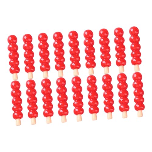 TOYANDONA Hichzeit 18 Teiliges Miniatur Set Aus Chinesischen Snacks Nachbildung Von Zuckerhirsen Für Küchen Und Rollenspiele Food Figuren Für Kreative Spielwelten Danke von TOYANDONA