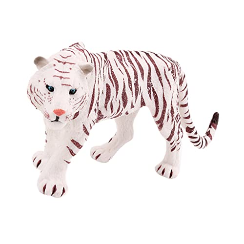 TOYANDONA 1Pc Modell Tiger Tiny Tier Figuren Wildlife Ornament Mini Weiß TOYANDONA 1Pc Modell Tiger Tiny Tier Figuren Wildlife Ornament Mini Weiß von TOYANDONA