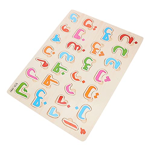 TOYANDONA 1Satz Arabisch Alphabet Puzzle für Lernspielzeug Kognitiven Fähigkeiten Pädagogisches Alphabetbrett für Frühes Lernen und Eltern Junge Mädchen Interaktion von TOYANDONA