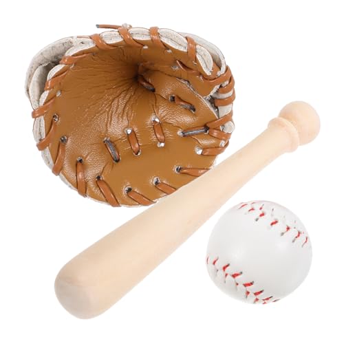 TOYANDONA 1Satz Baseballset für Puppenhäuser Teiliges Kit mit Handschuh und Ball Dekorative DIY Versorgung für Mini Sport Szenen Naturfarbe TOYANDONA 1Satz Baseballset für Puppenhäuser Teiliges Kit mit Handschuh und Ball Dekorative DIY Versorgung für Mini Sport Szenen Naturfarbe von TOYANDONA