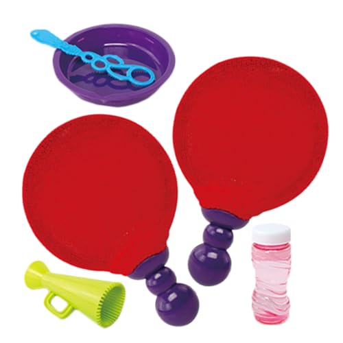 TOYANDONA 1Satz Bubble Blowing Set Handgefertigter Bubble Racket für Geburtstagsfeiern und Outdoor Aktivitäten Sicheres Kunststoffmaterial für Spielplätze Schwimmbäder von TOYANDONA