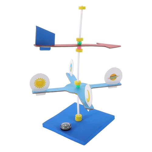 TOYANDONA 1Satz DIY Windfahnen Wissenschaftsset für Einfaches Montageprojekt zur Windrichtung Pädagogisches für Kreative Experimente und Interaktive Lernprojekte der Grundschule TOYANDONA 1Satz DIY Windfahnen Wissenschaftsset für Einfaches Montageprojekt zur Windrichtung Pädagogisches für Kreative Experimente und Interaktive Lernprojekte der Grundschule von TOYANDONA