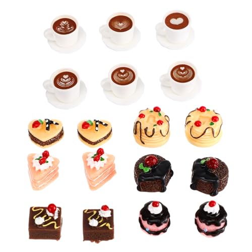 TOYANDONA 1Satz Gefälschte Kuchen und Desserts für Puppenhaus Realistische Miniatur Lebensmitteldekoration aus Resin und Verschiedene für Kreative Spielwelten TOYANDONA 1Satz Gefälschte Kuchen und Desserts für Puppenhaus Realistische Miniatur Lebensmitteldekoration aus Resin und Verschiedene für Kreative Spielwelten von TOYANDONA