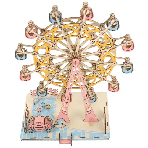 TOYANDONA 1Satz Holzpuzzle Bausatz DIY Ferris Wheel Modell Für Kreatives Holzhandwerk Puzzle Freizeitgestaltung TOYANDONA 1Satz Holzpuzzle Bausatz DIY Ferris Wheel Modell Für Kreatives Holzhandwerk Puzzle Freizeitgestaltung von TOYANDONA