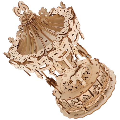 TOYANDONA 1Satz Holzpuzzle Kreatives Karussell Modell zum Selberbauen DIY Lernspielzeug für Erwachsene für Zuhause und Bürodekoration TOYANDONA 1Satz Holzpuzzle Kreatives Karussell Modell zum Selberbauen DIY Lernspielzeug für Erwachsene für Zuhause und Bürodekoration von TOYANDONA