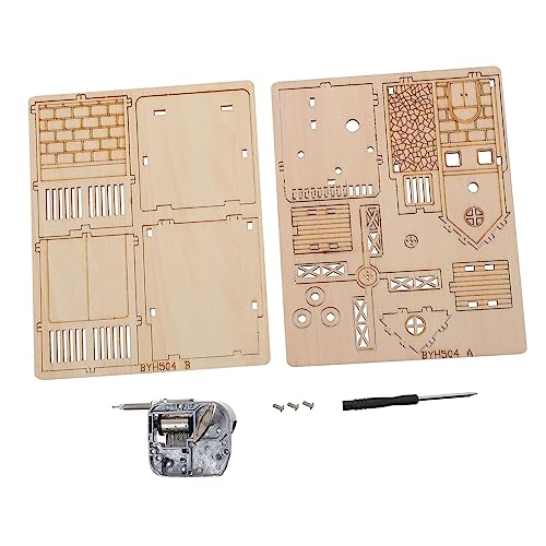 TOYANDONA 1Satz Holzpuzzle Mit Spieluhr Und Windmühlen Pädagogisches Puzzle Für Hand Augen Koordination Und Kreativität Jungen Und Jahren von TOYANDONA