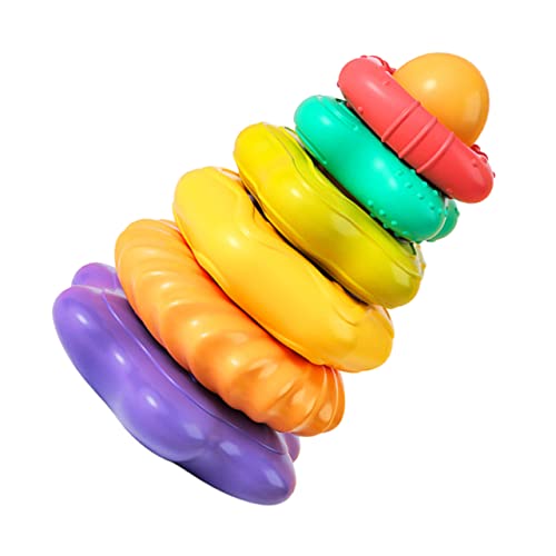 TOYANDONA 1Satz Interaktives Stapelspielzeug Für Pädagogisches Regenbogen Formenerkennung Für Kleinkinder Ab Jahr von TOYANDONA