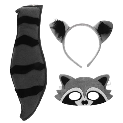 TOYANDONA 1Satz Kostümset mit Stirnband Maske und Tier Cosplay Zubehör für Halloween Partys und Feste Leicht und Bequem für Kostümdramen TOYANDONA 1Satz Kostümset mit Stirnband Maske und Tier Cosplay Zubehör für Halloween Partys und Feste Leicht und Bequem für Kostümdramen von TOYANDONA