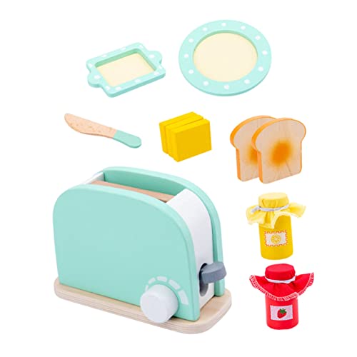 TOYANDONA 1Satz Küchen Spielzeugset für Imitation Brotmaschine aus Holz Kognitives Rollenspielzeug Frühkindlichen Entwicklung und Spaß Beim Kochen von TOYANDONA