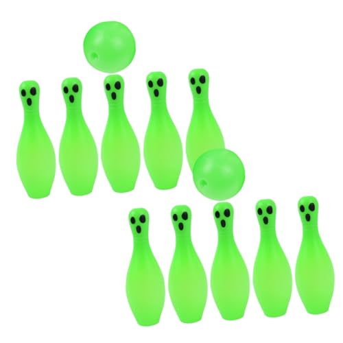 TOYANDONA 1Satz Leuchtendes Bowlingspiel für Halloween Bowlingkugeln für Indoor und Outdoor Spaß mit Familie und Freunden Interaktives für Parties und Sport von TOYANDONA