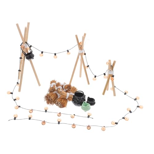 TOYANDONA 1Satz Mini Bausatz mit Holzregalen und Herdkessel Teiliges Puppenhaus Zubehör für Halloween Szenen Stabil und Realistisch für Kreative Dekorationen TOYANDONA 1Satz Mini Bausatz mit Holzregalen und Herdkessel Teiliges Puppenhaus Zubehör für Halloween Szenen Stabil und Realistisch für Kreative Dekorationen von TOYANDONA