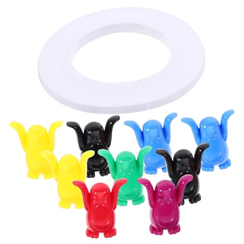 TOYANDONA 1Satz Pinguin Bausteinspielzeug Pädagogisches Stapelspielzeug für Jahren Fördert Hand Auge Koordination und Konzentration Sicheres Holzspielzeug für Kreative Lernspiele von TOYANDONA