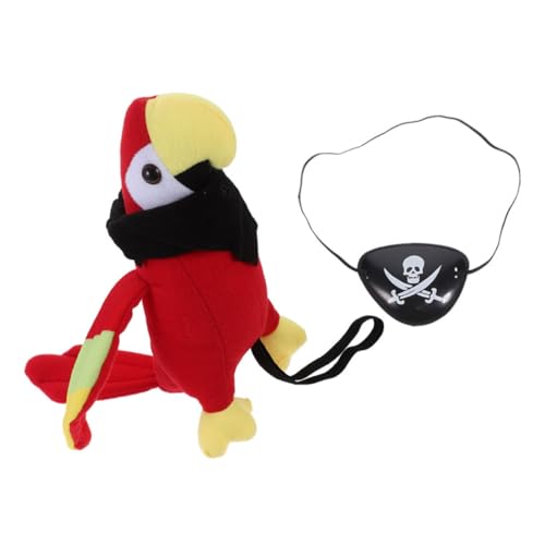 TOYANDONA 1Satz Piraten Cosplay Zubehör Teiliges mit Plüsch Papagei Augenmaske Schwarzem Schal für Halloween und Piratenkostüme Leicht Tragbar für Erwachsene TOYANDONA 1Satz Piraten Cosplay Zubehör Teiliges mit Plüsch Papagei Augenmaske Schwarzem Schal für Halloween und Piratenkostüme Leicht Tragbar für Erwachsene von TOYANDONA