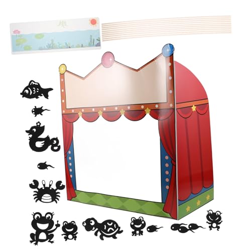 TOYANDONA 1Satz Puppentheater Set für Kreatives DIY Schattentheater mit Handpuppen Wissenschaftliche Experimente und Kunsthandwerk für Interaktives Lernen Fördert Geduld und Handwerkliche von TOYANDONA