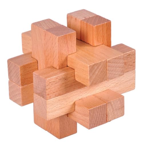 TOYANDONA 1Satz Puzzle Schloss aus Holz Teiliges Iq Rätsel für Erwachsene und DIY Geduldsspiel Eltern Interaktion aus Hochwertigem Buchenholz von TOYANDONA