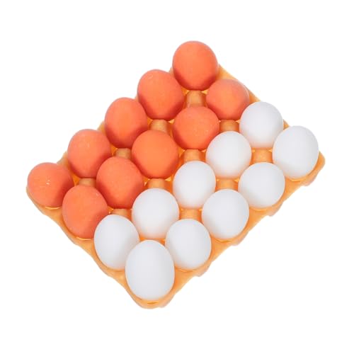 TOYANDONA 1Satz Realistisches Küchenzubehör mit Braunen und Weißen Eiern für Küchenspielsets und Puppenzubehör TOYANDONA 1Satz Realistisches Küchenzubehör mit Braunen und Weißen Eiern für Küchenspielsets und Puppenzubehör von TOYANDONA