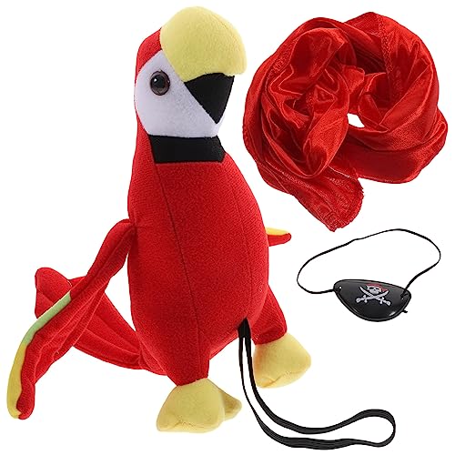 TOYANDONA 1Satz Teiliges Zubehör mit Bandana Augenklappe Gefülltem Papagei für Maskerade Party Halloween Cosplay Bequem und Leicht TOYANDONA 1Satz Teiliges Zubehör mit Bandana Augenklappe Gefülltem Papagei für Maskerade Party Halloween Cosplay Bequem und Leicht von TOYANDONA