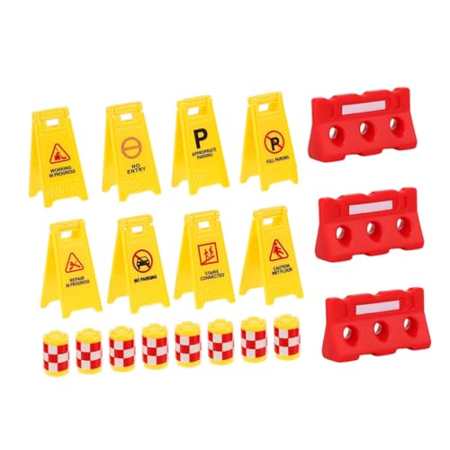 TOYANDONA 1Satz Verkehrszeichen für Teiliges Kognitionsspielzeug mit Gelben Kollisionskegeln Form Warnschildern und Roten Wasserbarrieren Straßenspielzeug TOYANDONA 1Satz Verkehrszeichen für Teiliges Kognitionsspielzeug mit Gelben Kollisionskegeln Form Warnschildern und Roten Wasserbarrieren Straßenspielzeug von TOYANDONA