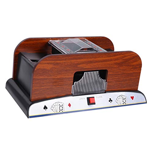 TOYANDONA Elektrischer Kartenautomat Mit 2 Kartendecks Automatisch Für Poker-Bridge-Spielkarten Batteriebetrieben Benutzerfreundlich Für Pokerspiele von TOYANDONA