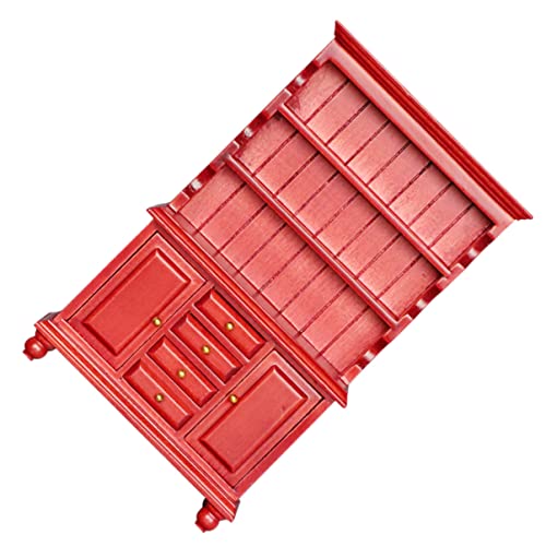 TOYANDONA 1Stk Bücherregal aus Mahagoni Mikrospielzeug kleines Schrankspielzeug für Mini-Puppenhaus Mini- bücherregal Regal Bookshelf Minischrank Mini-Bücherregal Holz rot TOYANDONA 1Stk Bücherregal aus Mahagoni Mikrospielzeug kleines Schrankspielzeug für Mini-Puppenhaus Mini- bücherregal Regal Bookshelf Minischrank Mini-Bücherregal Holz rot von TOYANDONA