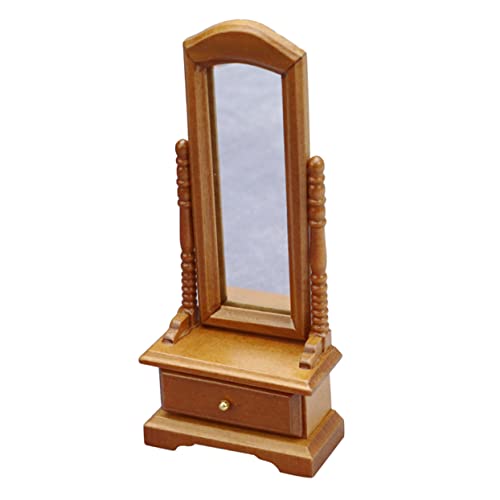 TOYANDONA 1Stk Massivholz-Spiegelmodell holzspielzeug Retro Miniaturmöbel Handmade Statue Tiere puppenzubehör Mini-Hausaccessoire Schminkspiegel für Puppen Birke TOYANDONA 1Stk Massivholz-Spiegelmodell holzspielzeug Retro Miniaturmöbel Handmade Statue Tiere puppenzubehör Mini-Hausaccessoire Schminkspiegel für Puppen Birke von TOYANDONA