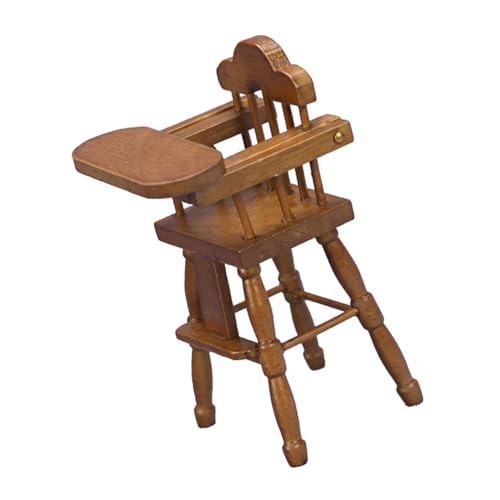 TOYANDONA 1Stk Mini Esszimmers tuhl high Chair hochstühle Babys hochstuhl Miniature Furniture hochstühle für Babys Möbel für Spielzeughäuser Mini-Hausschmuck hölzern TOYANDONA 1Stk Mini Esszimmers tuhl high Chair hochstühle Babys hochstuhl Miniature Furniture hochstühle für Babys Möbel für Spielzeughäuser Mini-Hausschmuck hölzern von TOYANDONA