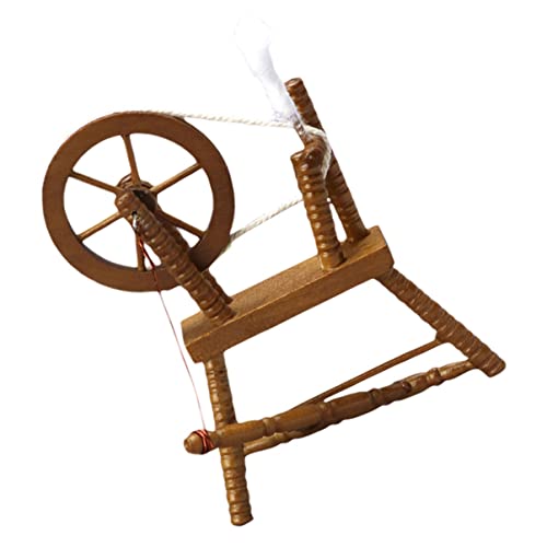 TOYANDONA 1Stk Vintage Spinnrad Ornament Cool Modell Miniaturen Mikro Bausatz puppenstubenmöbel Dollhouse Furniture puppenhauszubehör kleines Hauszubehör Spielhaus schmuck hölzern TOYANDONA 1Stk Vintage Spinnrad Ornament Cool Modell Miniaturen Mikro Bausatz puppenstubenmöbel Dollhouse Furniture puppenhauszubehör kleines Hauszubehör Spielhaus schmuck hölzern von TOYANDONA
